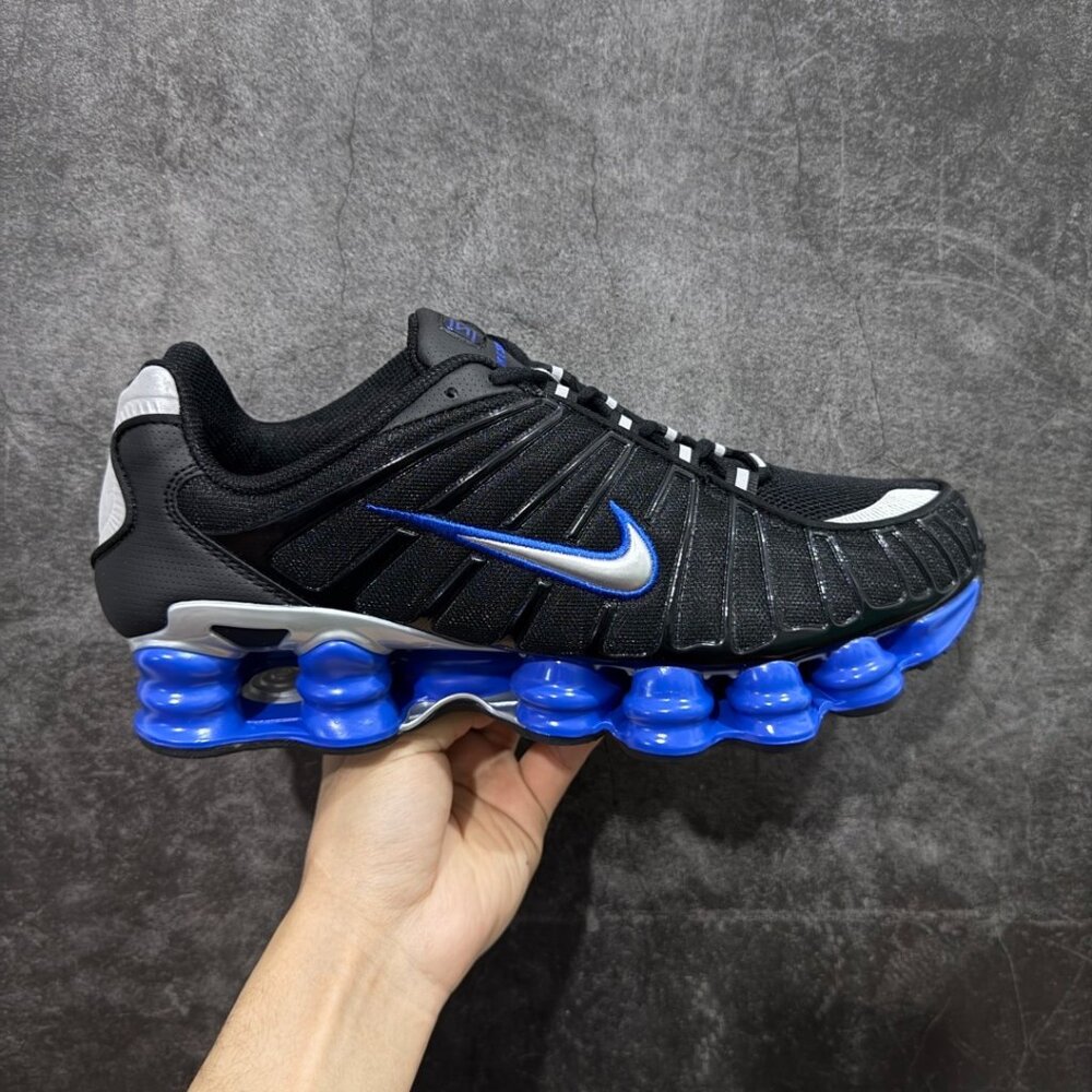 Nike Shox Tl Series Black And Blue Athletic Shoes